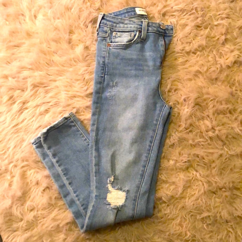 Just Black Distressed Skinny Jeans Size 26
